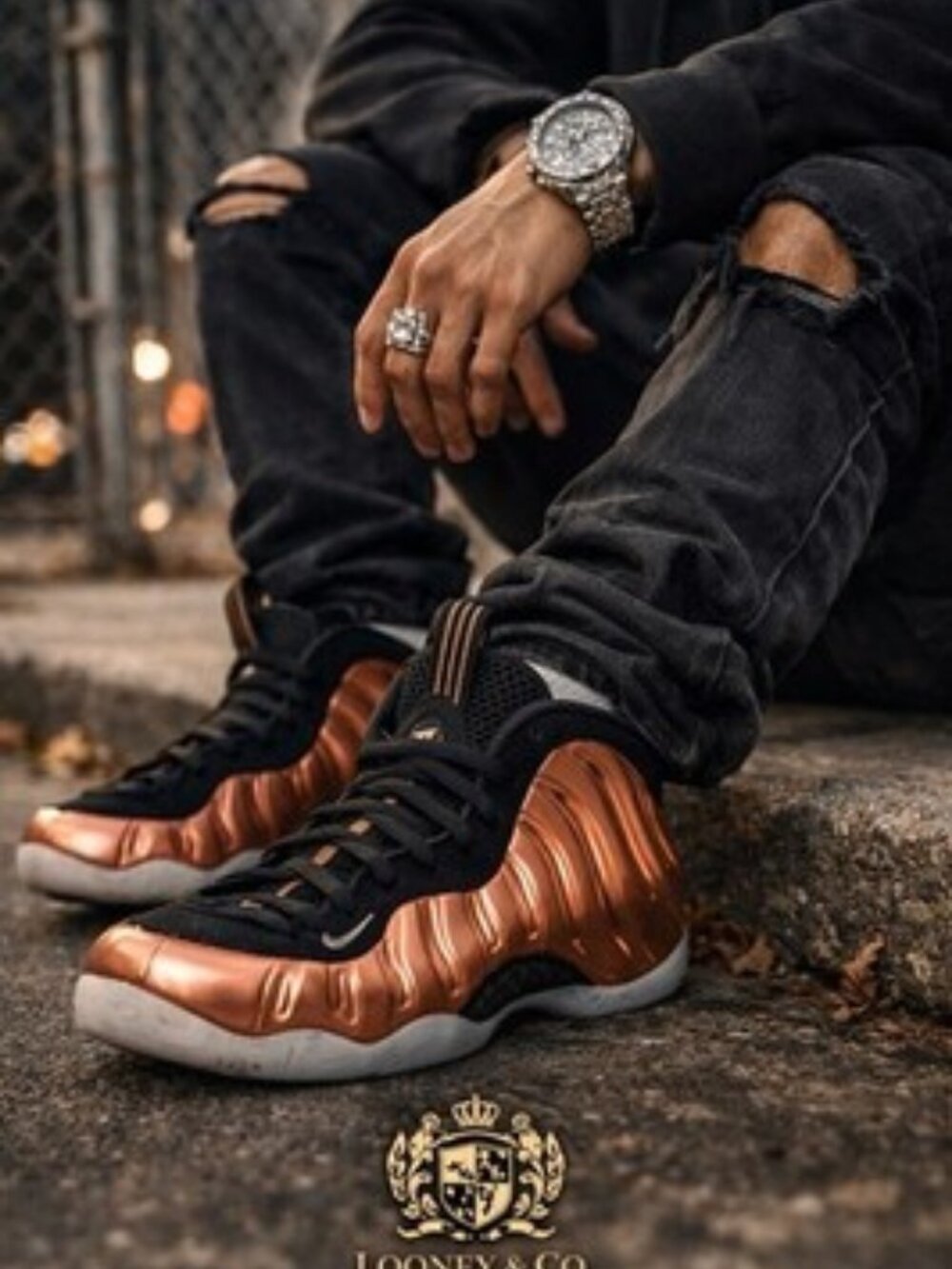 Nike Air Foamposite One Copper Bronze Black Men’s Size 8 314996-007